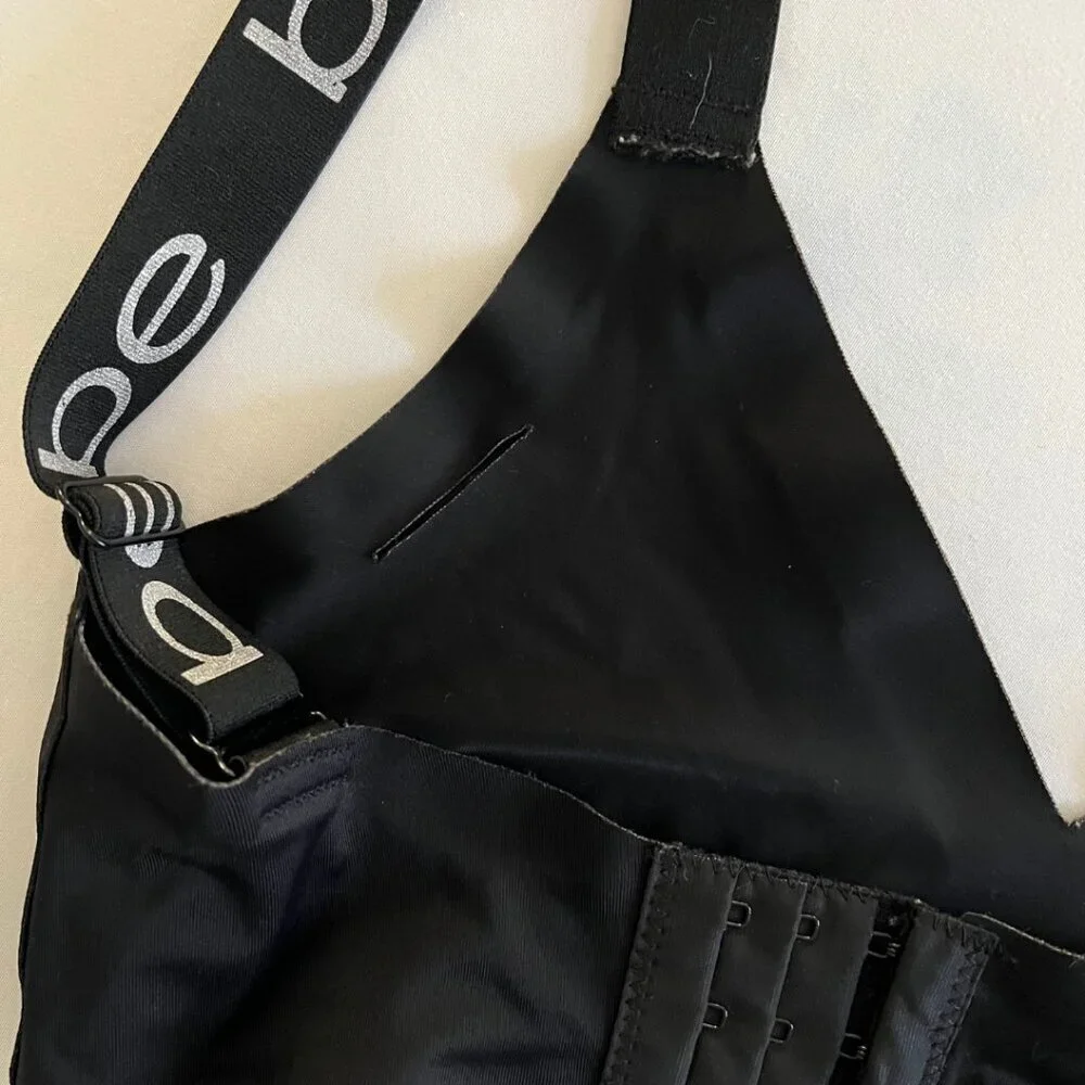 Bebe Logo Black Spandex Sports Bra - Picture 7 of 7